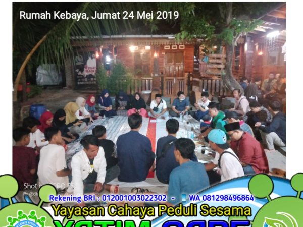 YATIM CARE BERSINERGI DENGAN KOMUNITAS PECINTA YATIM SE KEC. BENDA