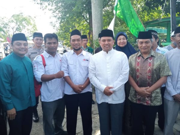 Zikir Akbar Bersama 1000 Yatim, Tim PMI Kecamatan Benda Bersama Sibat Kelurahan Belendung bantu pelayanan kesehatan