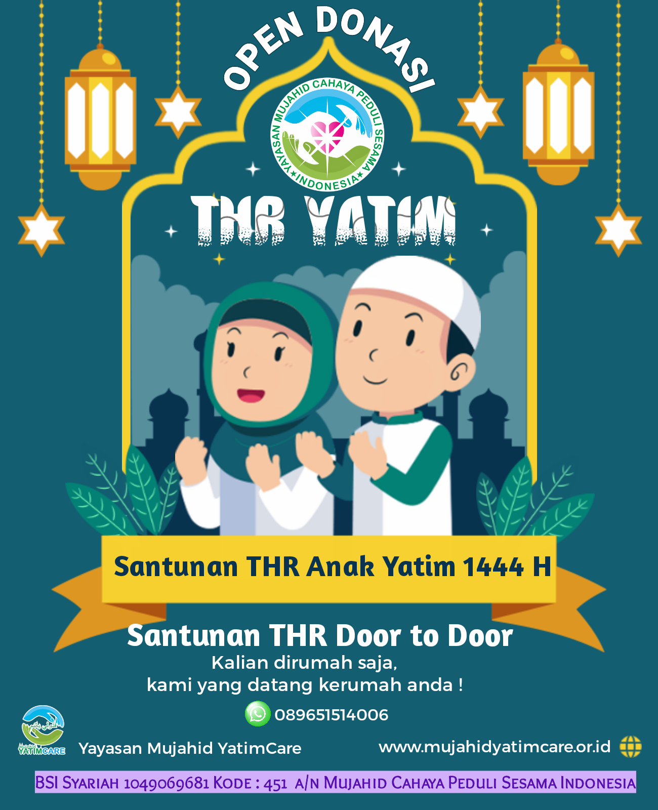 Santunan THR Anak Yatim 2023 / 1444H Santunan THR Anak Yatim 2023 / 1444H